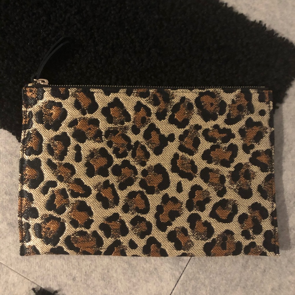 Veronica Beard animal print clutch